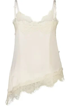 A-symmetrische blouse met kant