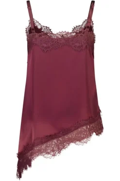A-symmetrische blouse met kant