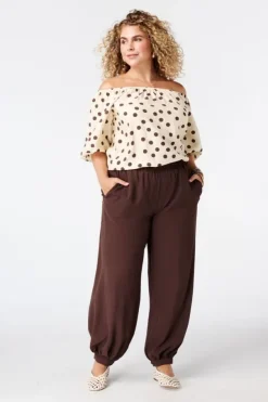 Balloon broek met elastische taille