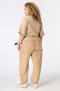 Barrel broek met cargo look