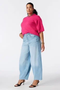Barrel jeans met studs