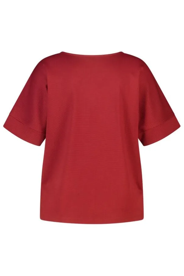 Basic top met wafelstructuur