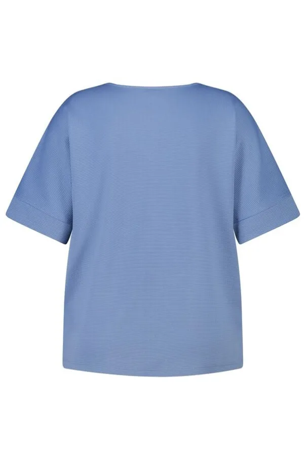 Basic top met wafelstructuur
