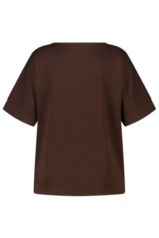 Basic top met wafelstructuur