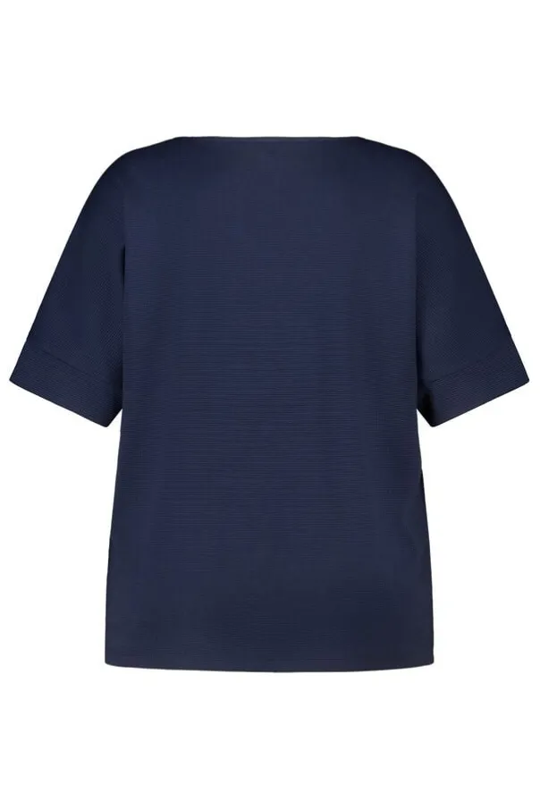 Basic top met wafelstructuur