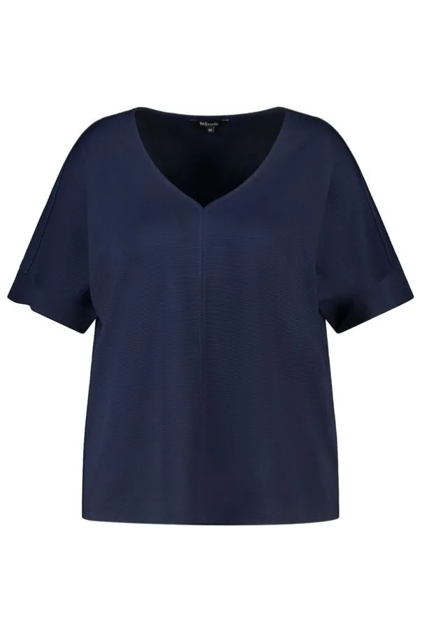 Basic top met wafelstructuur