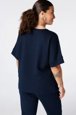 Basic top met wafelstructuur