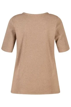 Basic top van ribstof