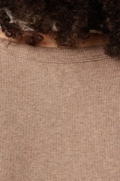 Basic top van ribstof