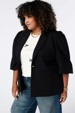 Blazer met pofmouwen