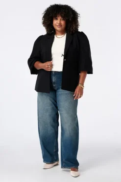 Blazer met pofmouwen