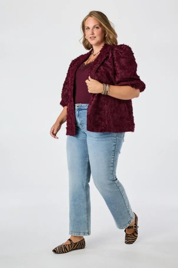 Blazer met pofmouwen