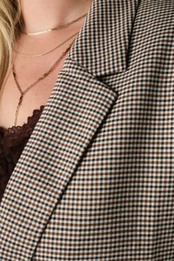 Blazer met ruitpatroon