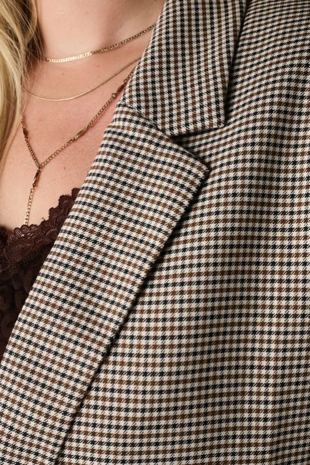 Blazer met ruitpatroon