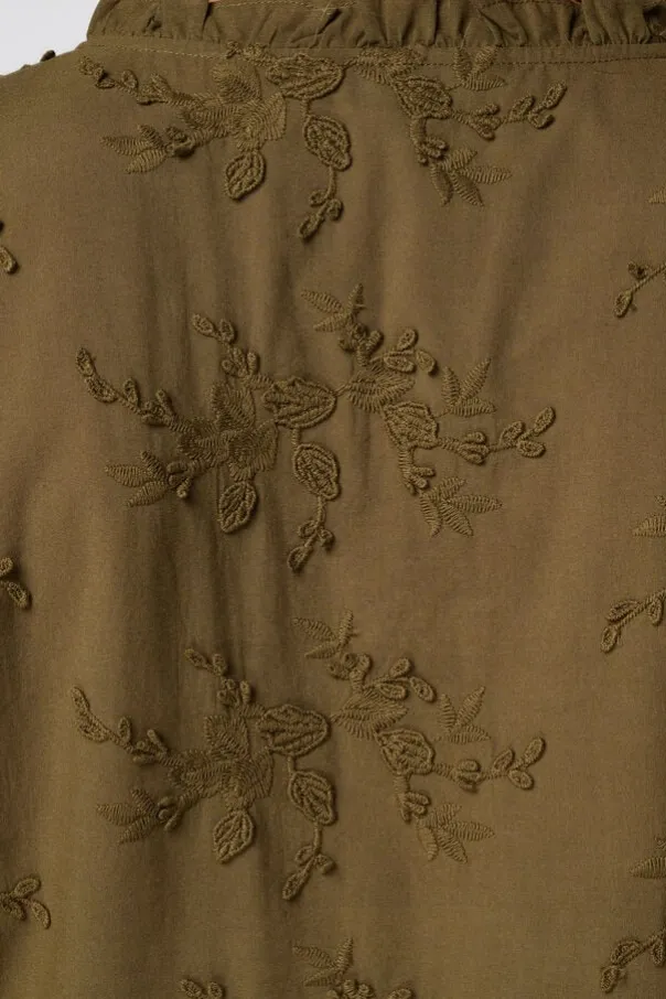 Blouse met borduursel
