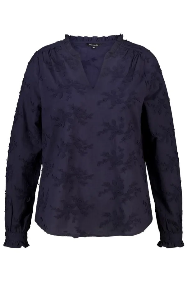 Blouse met borduursel