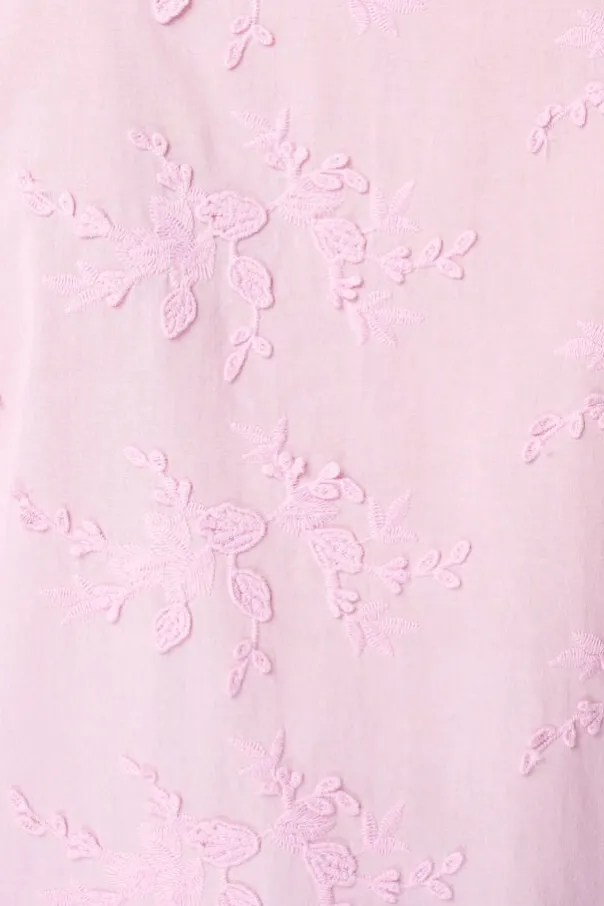 Blouse met borduursel