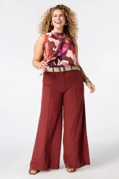 Blouse met hoge hals