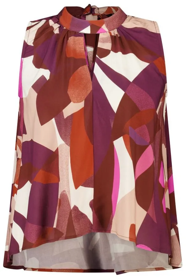 Blouse met hoge hals