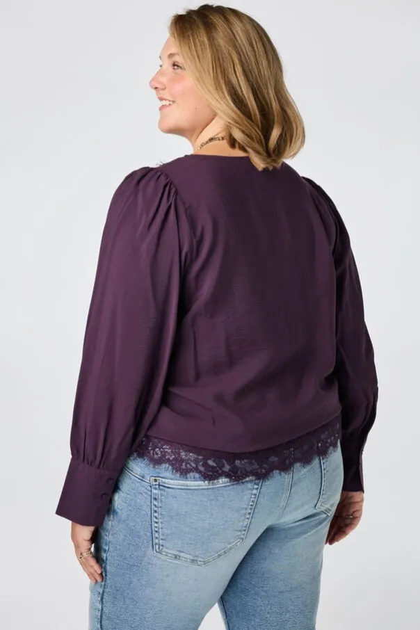 Blouse met kanten details