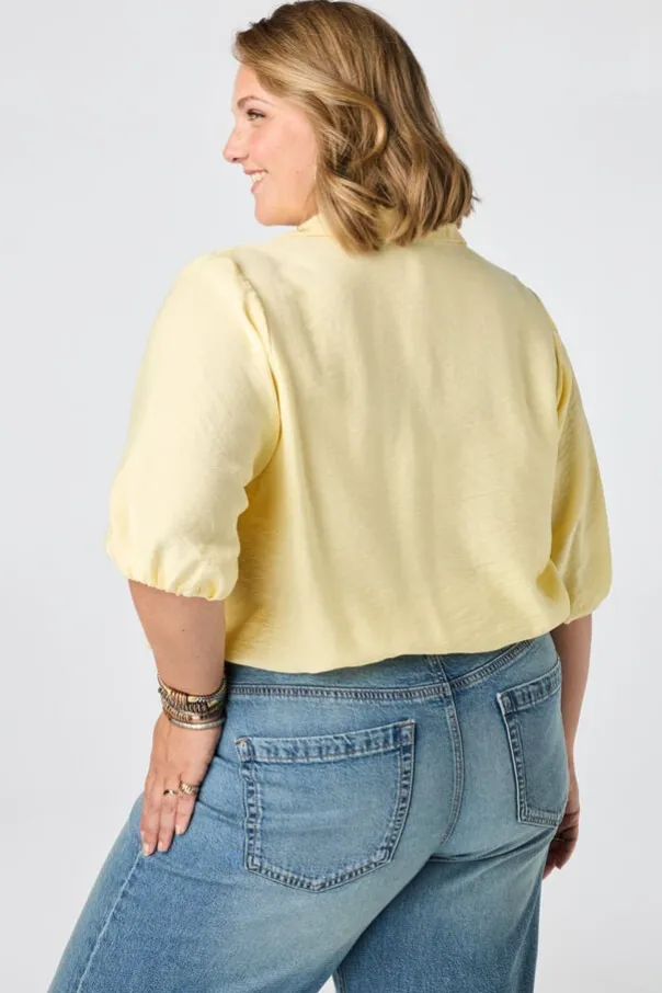 Blouse met korte mouwen