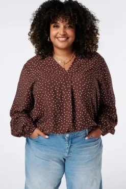 Blouse met polka dot