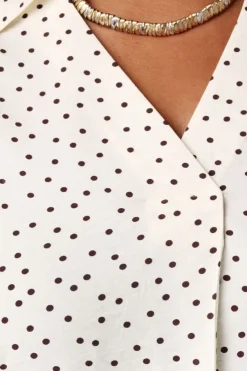 Blouse met polka dot