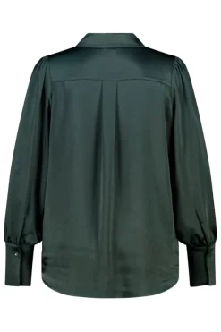 Blouse met satijnlook