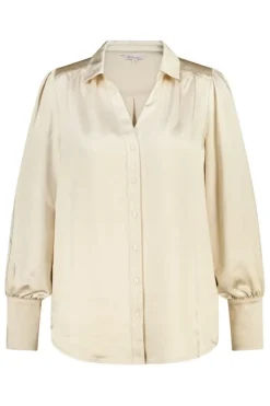 Blouse met satijnlook
