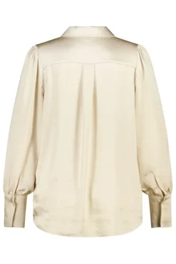 Blouse met satijnlook