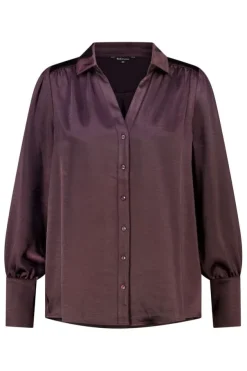 Blouse met satijnlook