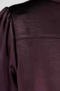 Blouse met satijnlook