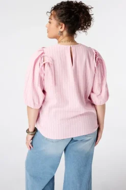 Blouse met strikken
