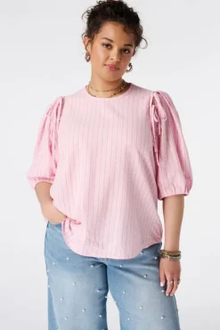 Blouse met strikken