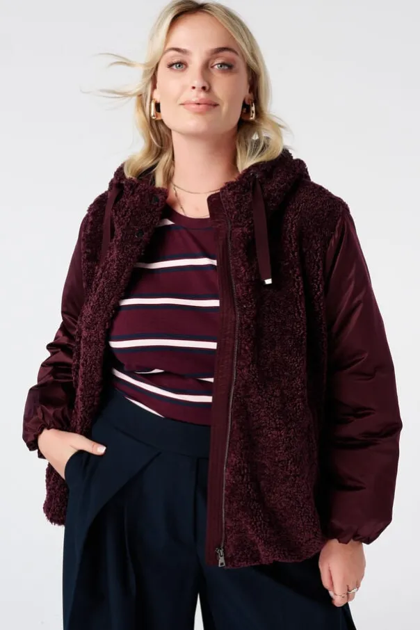 Bomber jacket met teddy