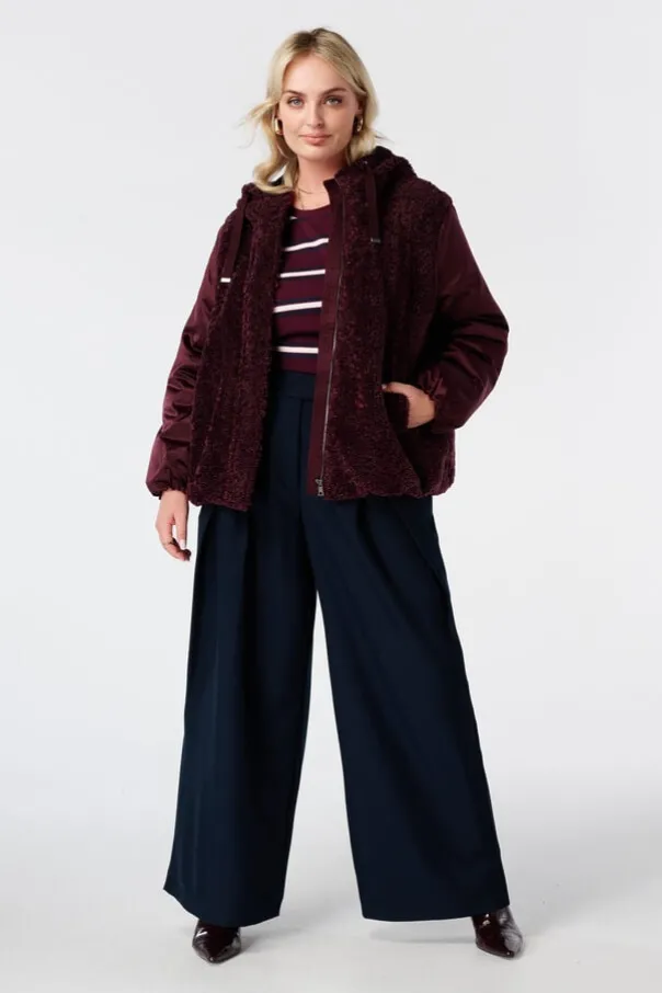 Bomber jacket met teddy