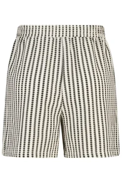Bouclé short met print
