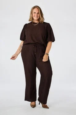 Broek met elastische taille