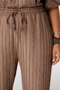 Broek met elastische taille