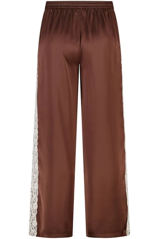 Broek met kanten zijkant