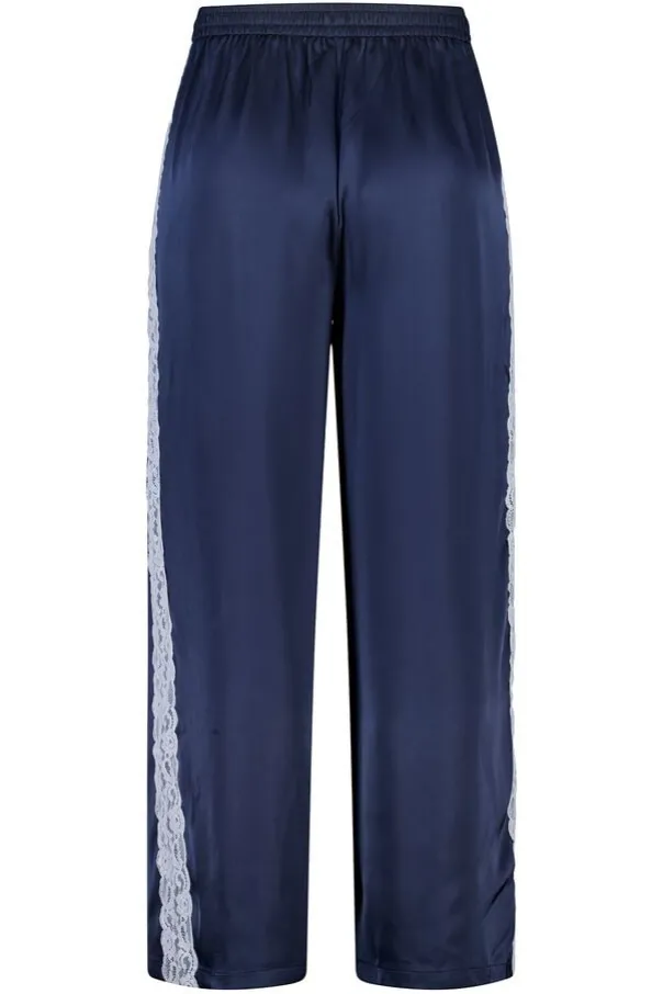 Broek met kanten zijkant