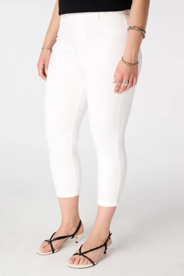 Capri tregging met denim look