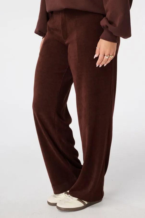 Corduroy wide leg broek
