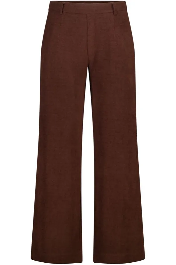 Corduroy wide leg broek