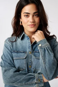 Denim blouse