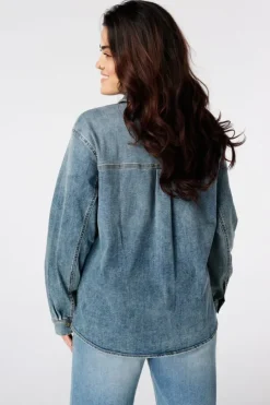 Denim blouse