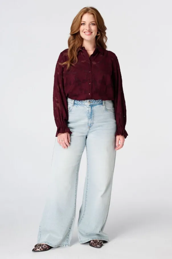 Doorschijnende blouse