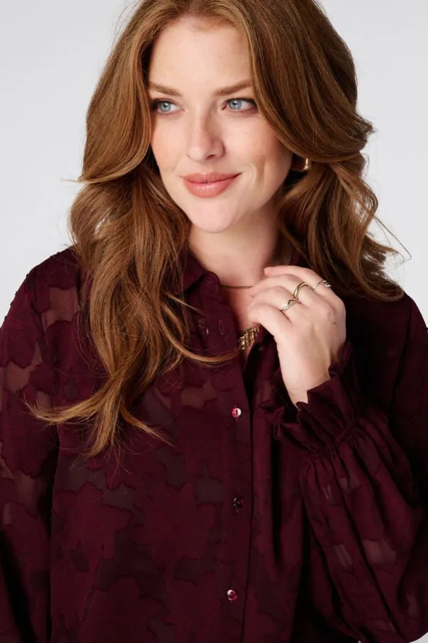 Doorschijnende blouse