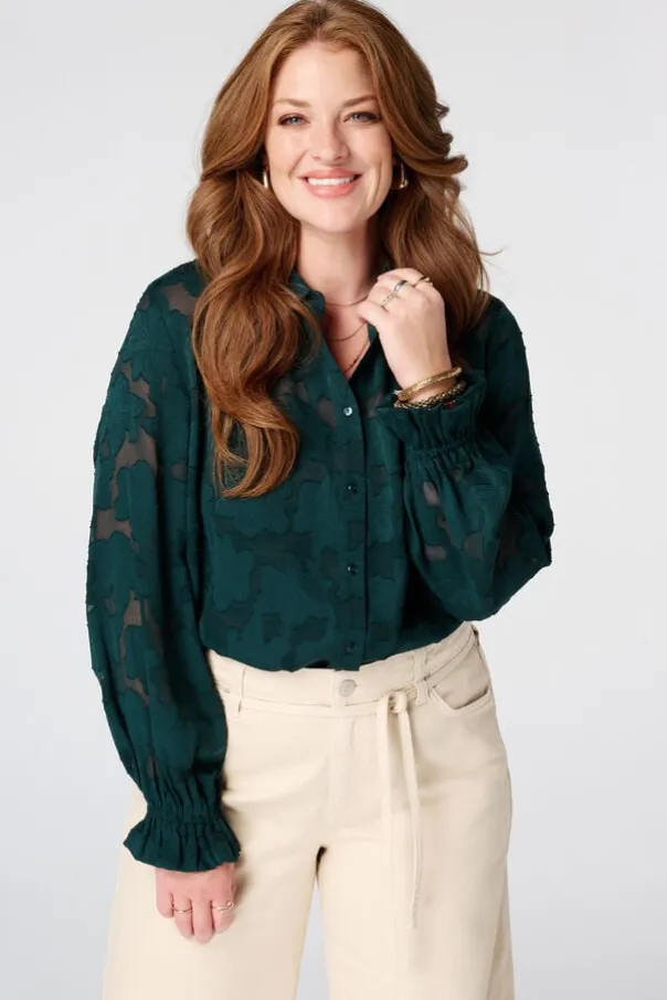 Doorschijnende blouse