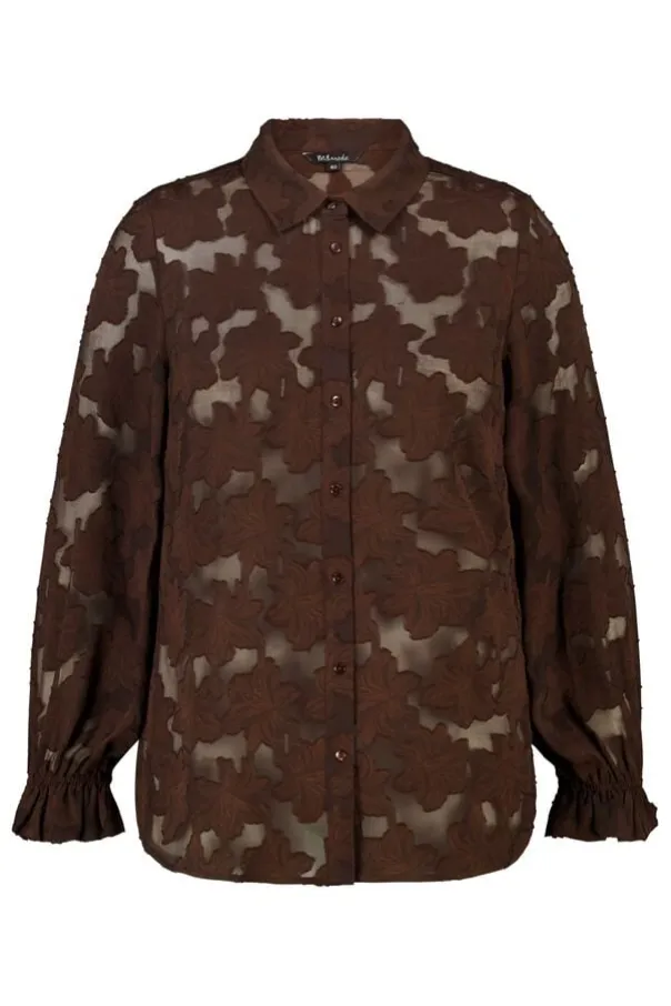 Doorschijnende blouse